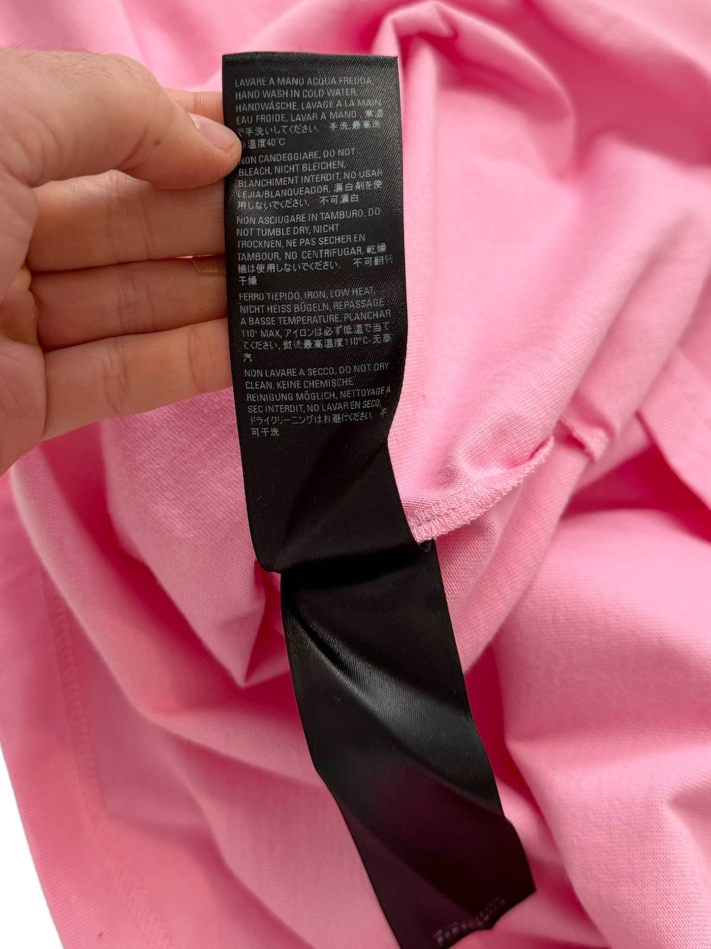 Bebe Rhinestone Crystal Pink Shirt