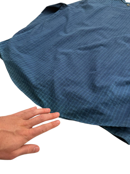 ICT Indigo Faded Plaid Shirt