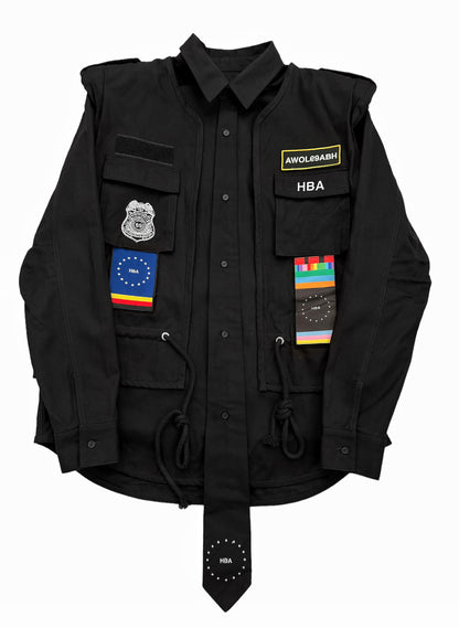 Shoulder Pad Layered Shirt Vest Veteran Patches