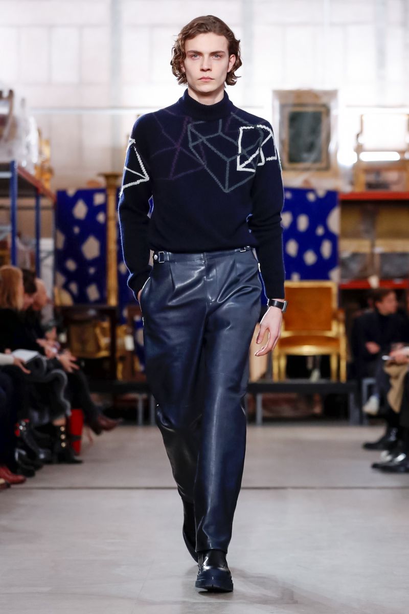 FW19 Cashmere Abstract Turtleneck Sweater