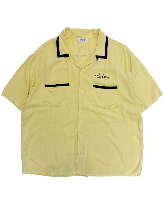 Yellow Viscose Bowling Shirt