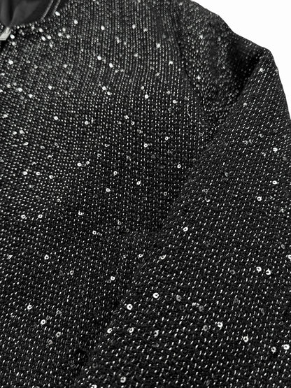 2019 Boucle Sequin Teddy Varsity