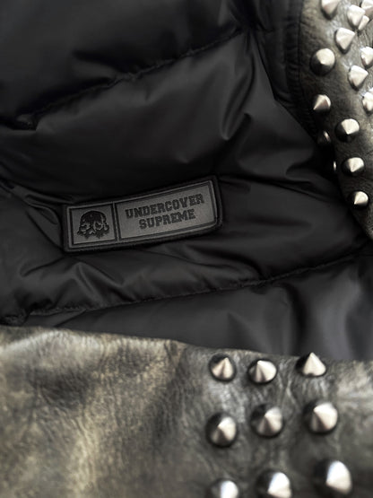 x Supreme Hybrid Leather Puffer Jacket Gods Masters