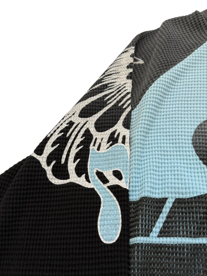 Faded Blue Flame Racer Thermal Longsleeve