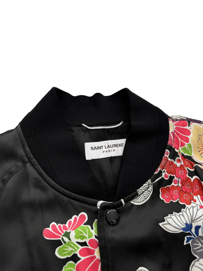 Satin Souvenir Floral Teddy Bomber