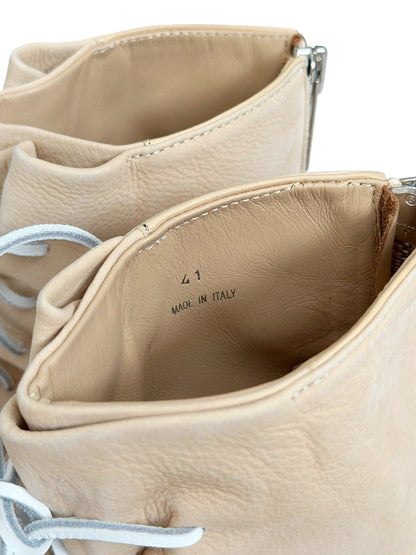 Tan Neutral Italian Leather Lace Marathon
