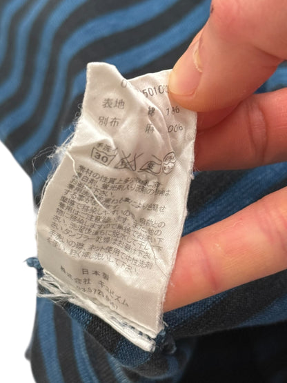 Indigo Navy Stripe Border Crew