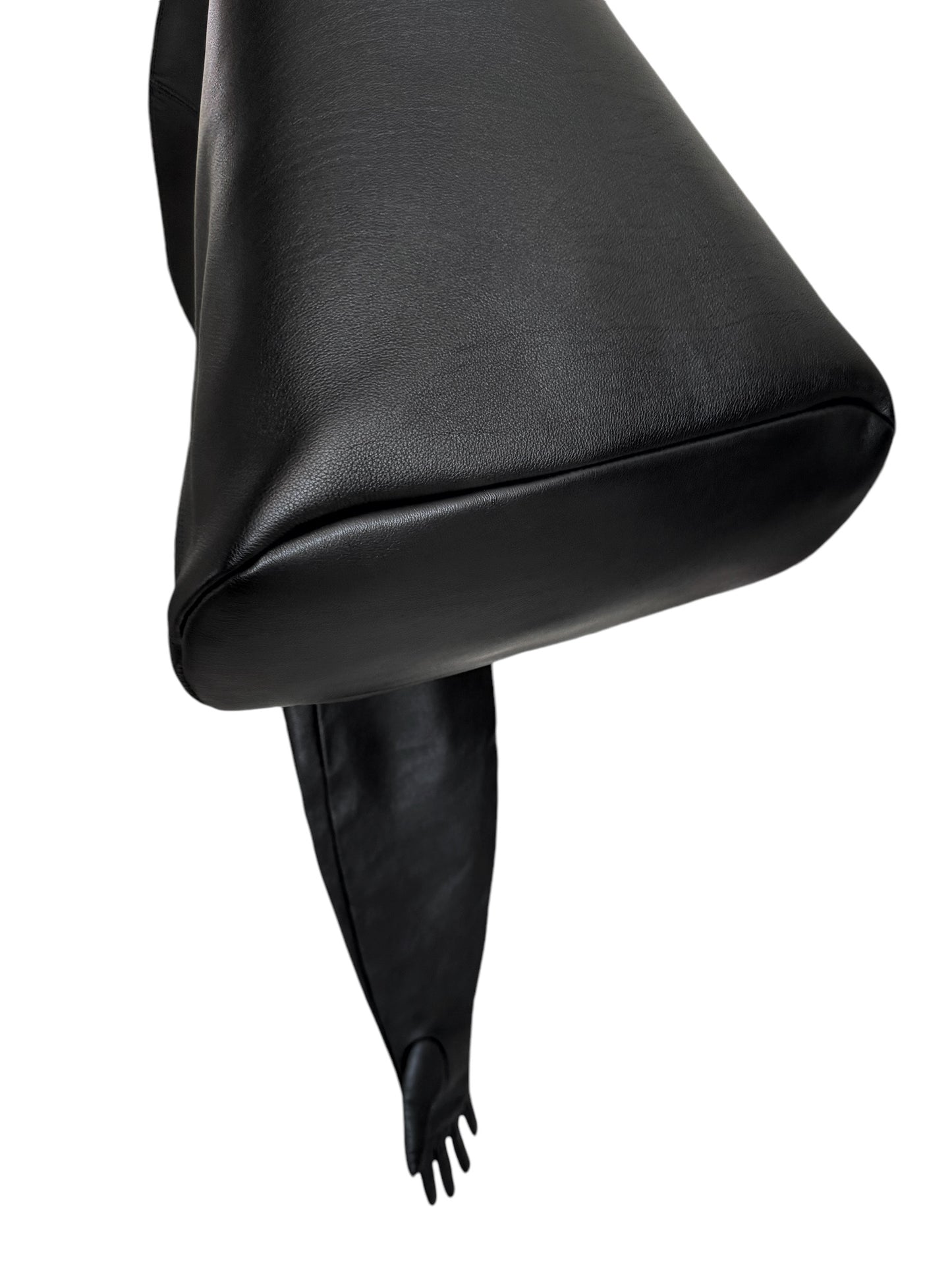 Black Glove Large Leather Bag