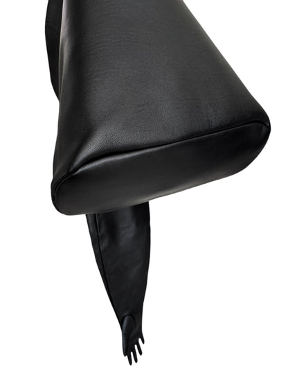 Black Glove Large Leather Bag