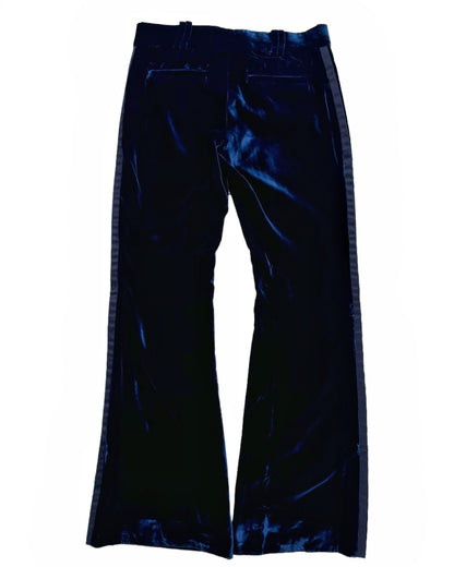 2004 By Tom Ford “Midnight Blue” Velvet Smoking Pants