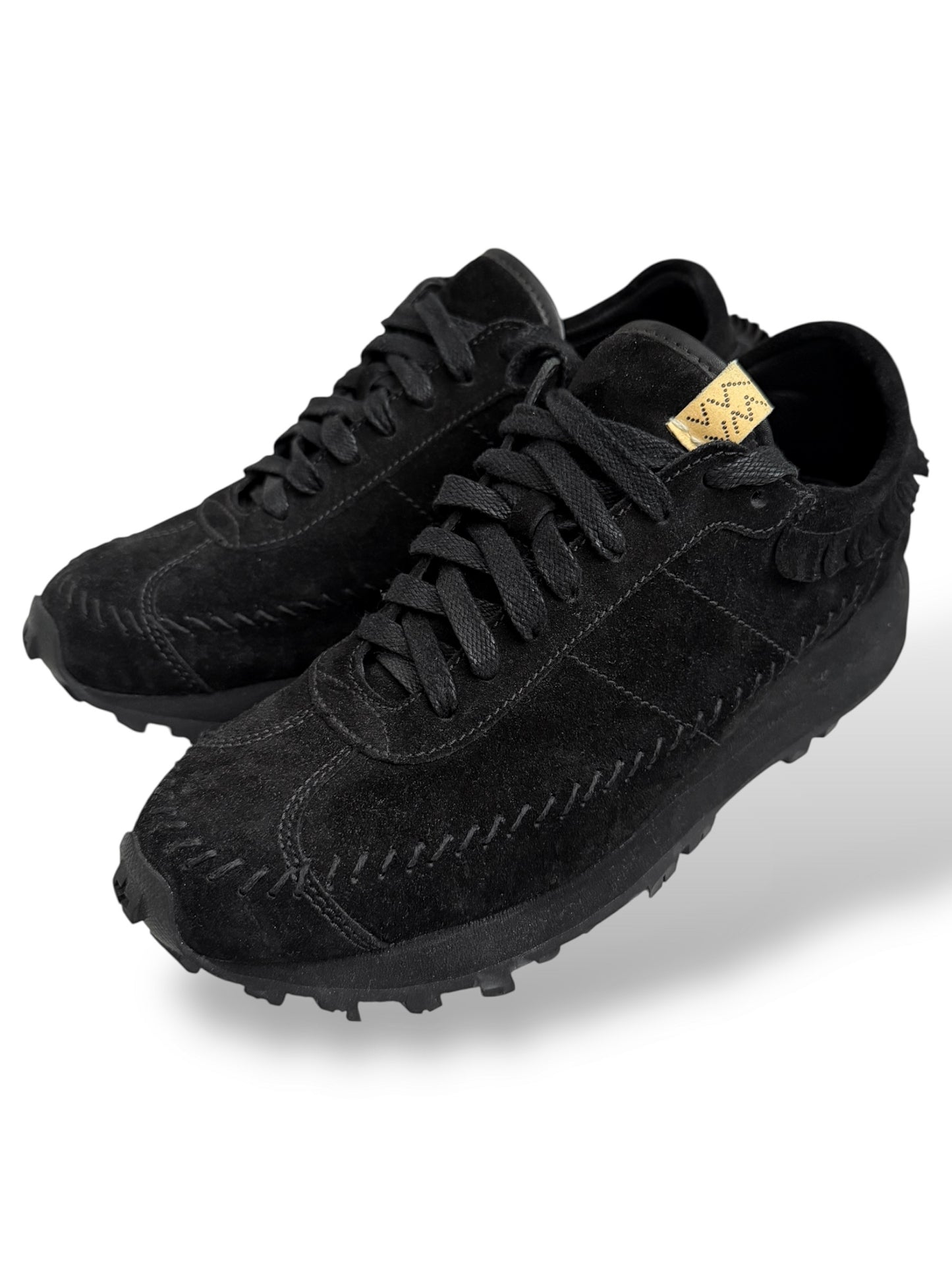 Walpi Suede Black Fringe Runner Sneaker