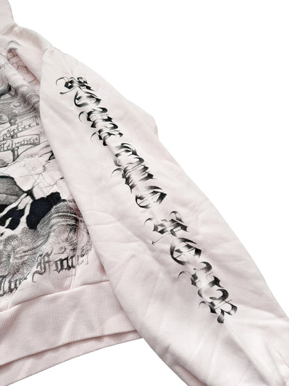 Valentina Graves Tattoo Art Hoodie Pink
