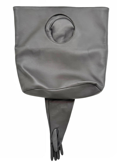 Grey Glove Leather Bag