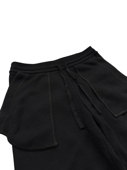 Reverse Pocket Contrast Knit Pants