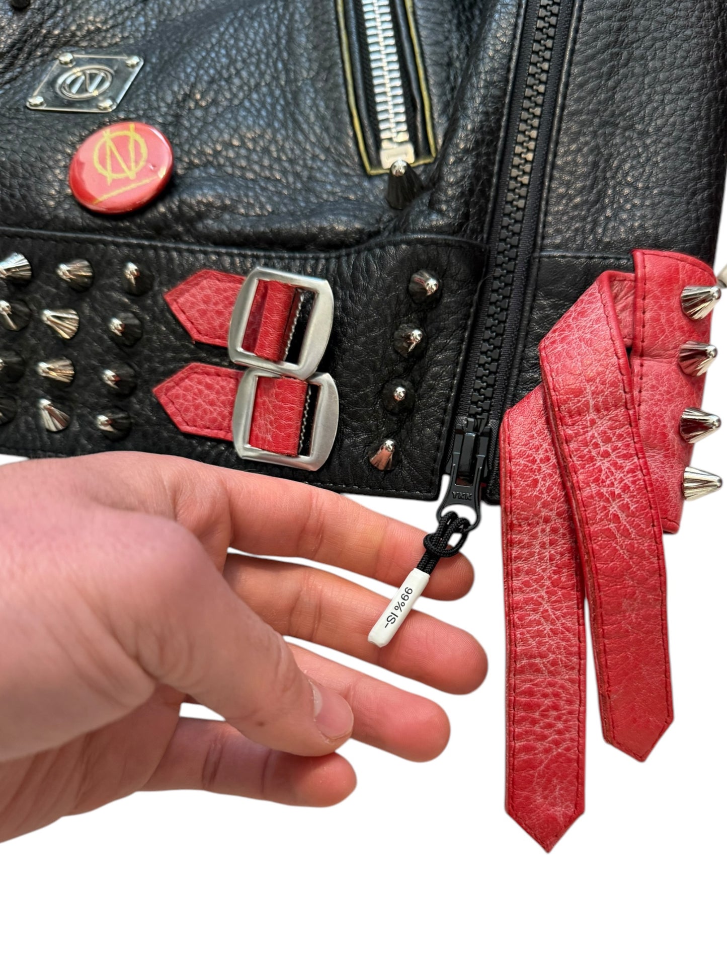 1/1 2018 Hand Customized Leather Punk Hope x Dream Future Jacket