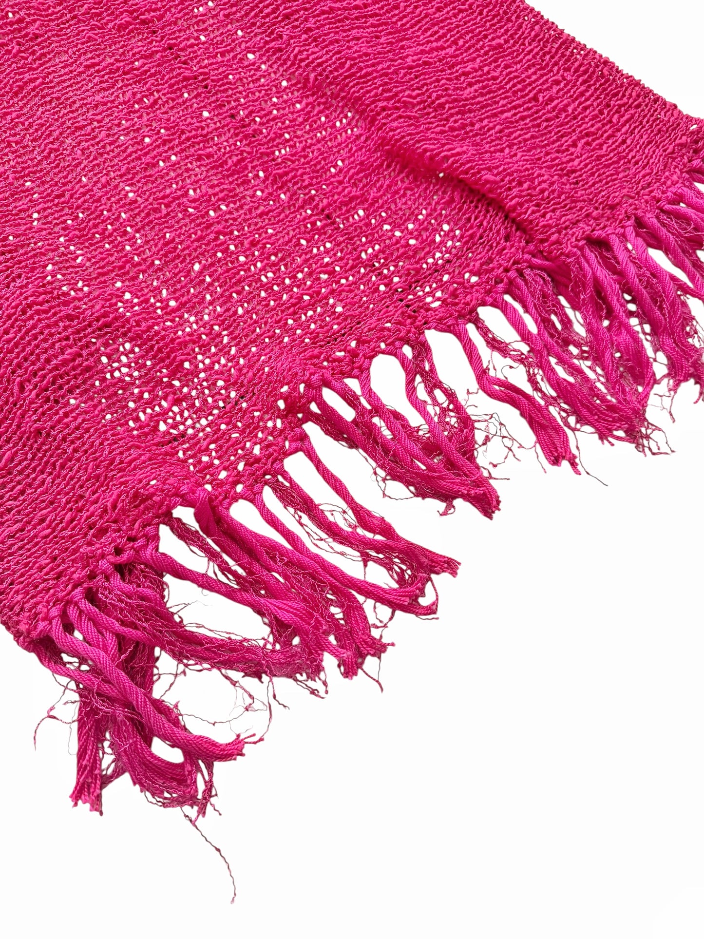 6 Cross Pink Knit Shawl/Cape Scarf