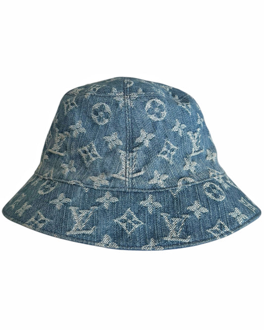 Denim Monogram Reversible Bucket Hat