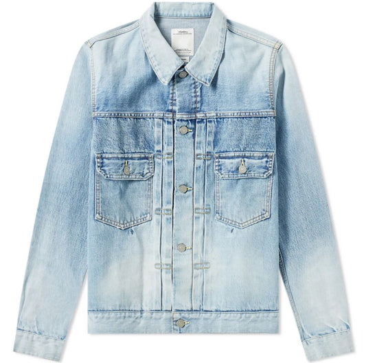 SS19 101 Social Sculpture Distressed Denim Trucker Jacket