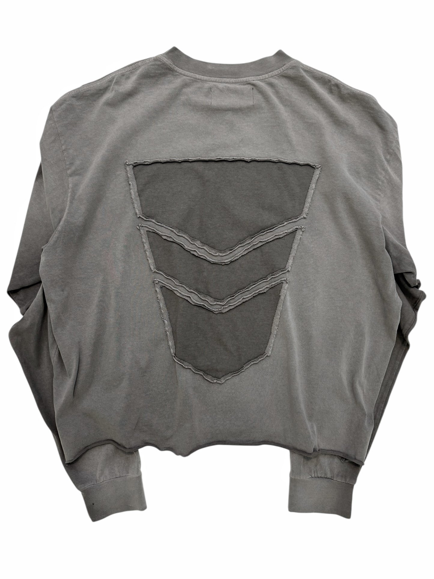 Oversized Washed Distressed Collegiate Longsleeve