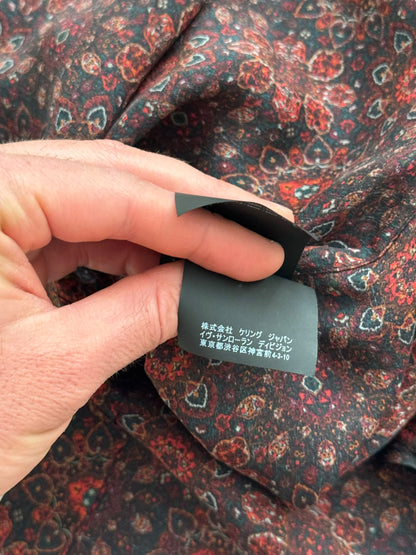 Paisley Silk Red Shirt