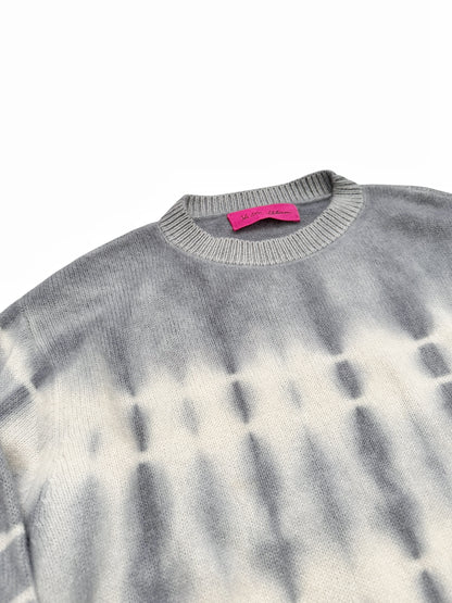 Cashmere Wire Tie Dye Grey Sweater
