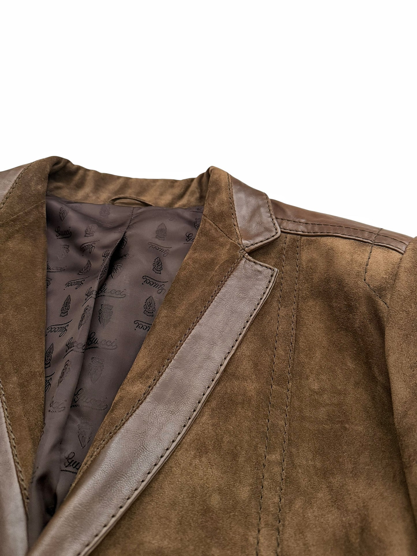 2000’s Tom Ford Era Western Rough-out Suede Leatber Blazer