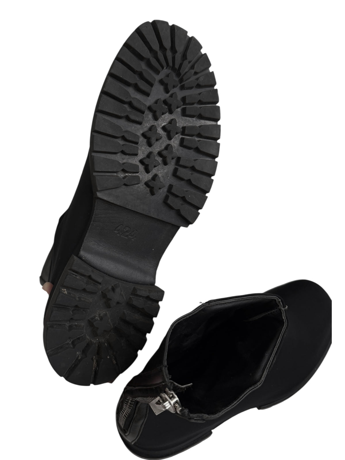 Black Marathon Draped Boot