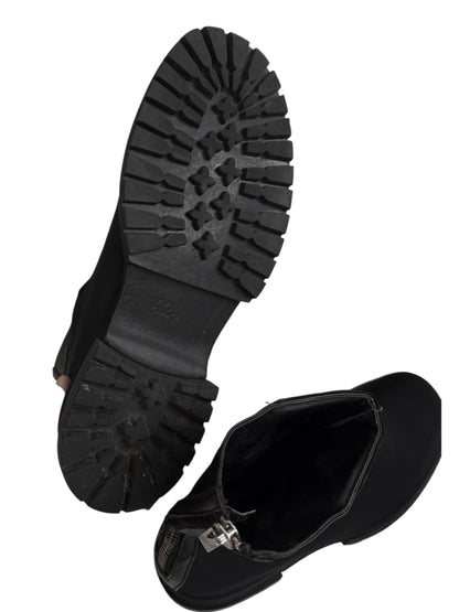 Black Marathon Draped Boot