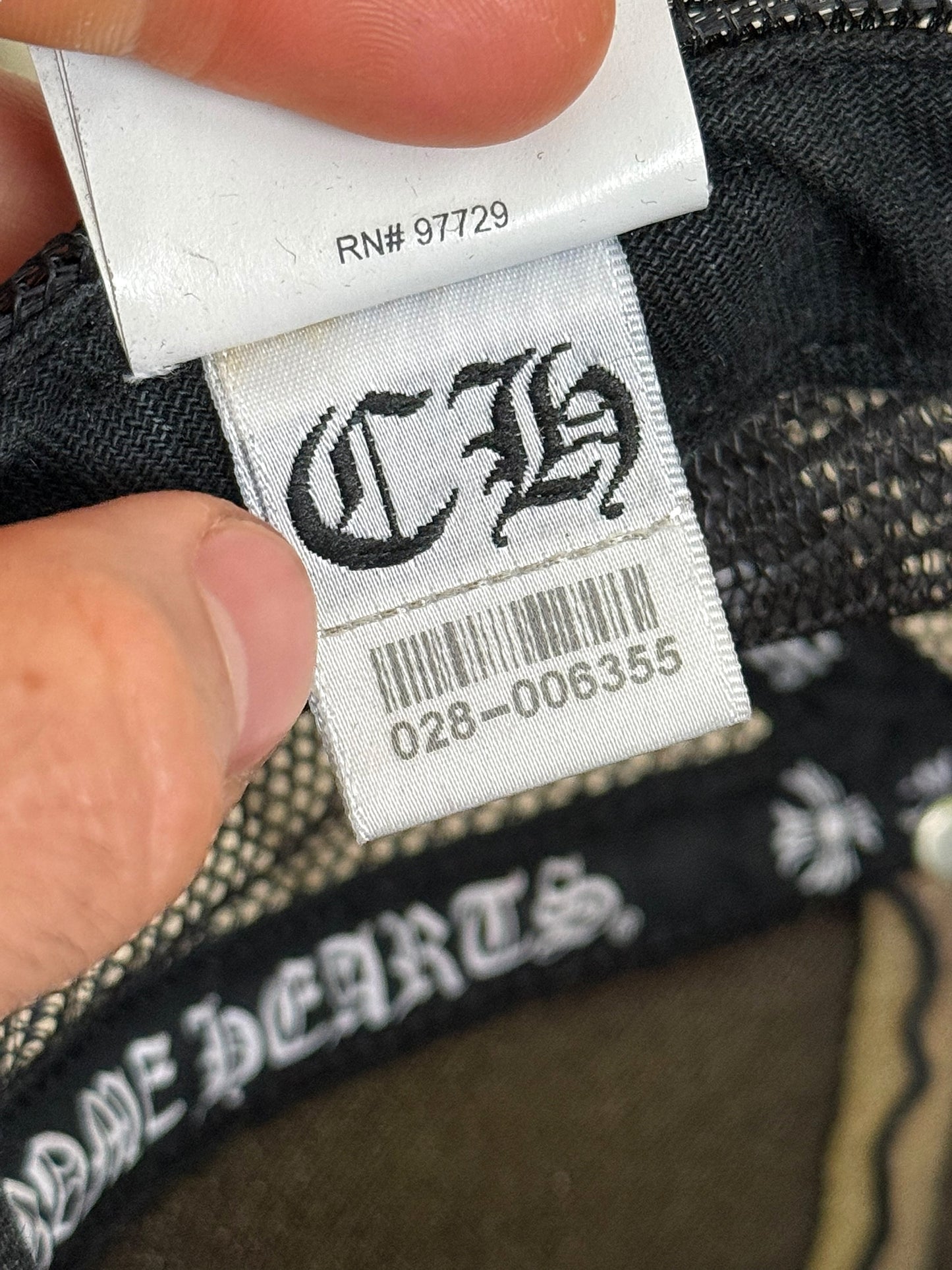 Vintage Triple White Leather Cross Trucker Hat