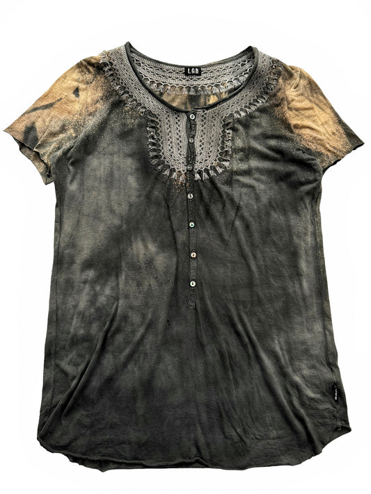 Bleached Embroidered Grifin Shirt