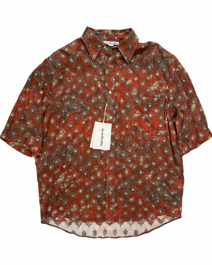 Printed Safari Button Up Shirt