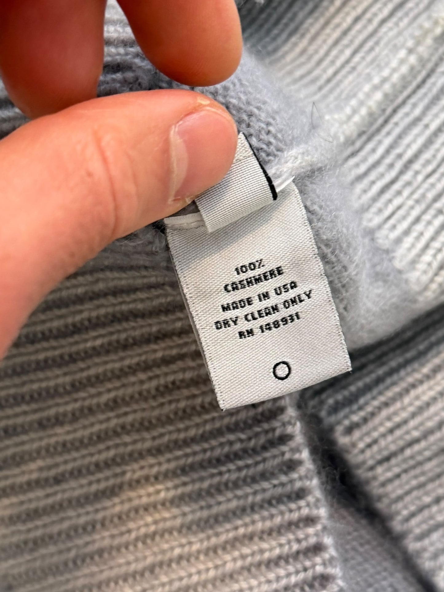 Cashmere Wire Tie Dye Grey Sweater