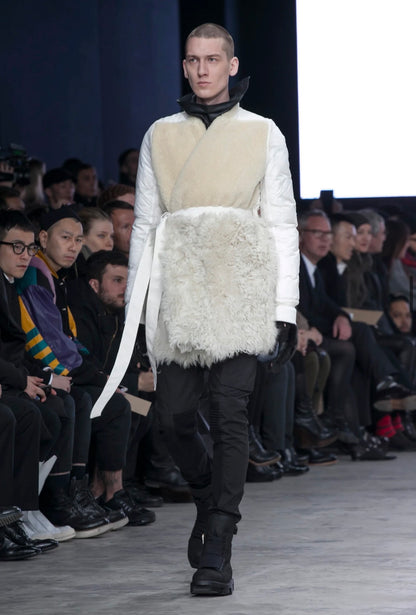 FW13 Plinth Runway Vein Leather Megatooth Combat Boot