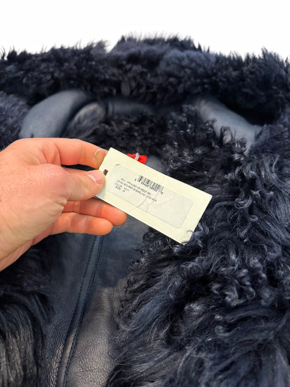 Giant Long Hair Sheep Skin Shearling Bomber