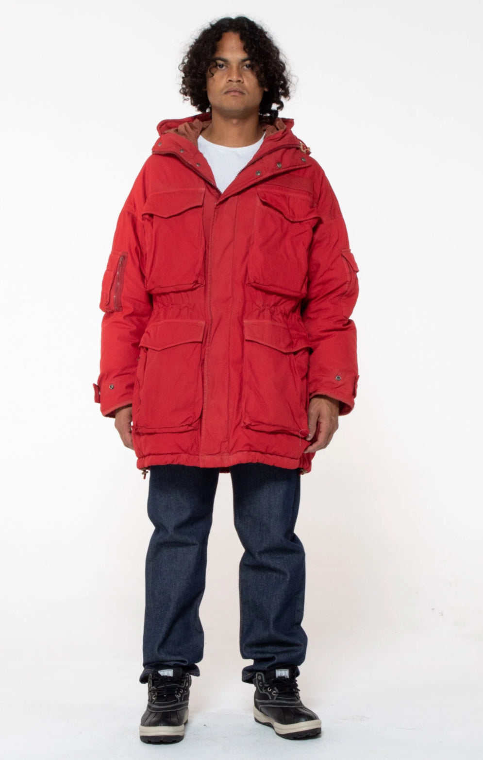 F.I.L. Exclusive Red Krupa Field Goose Down Parka