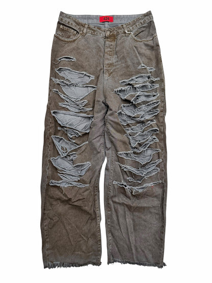 Mud Big Daddy Baggy Distressed Denim Jeans