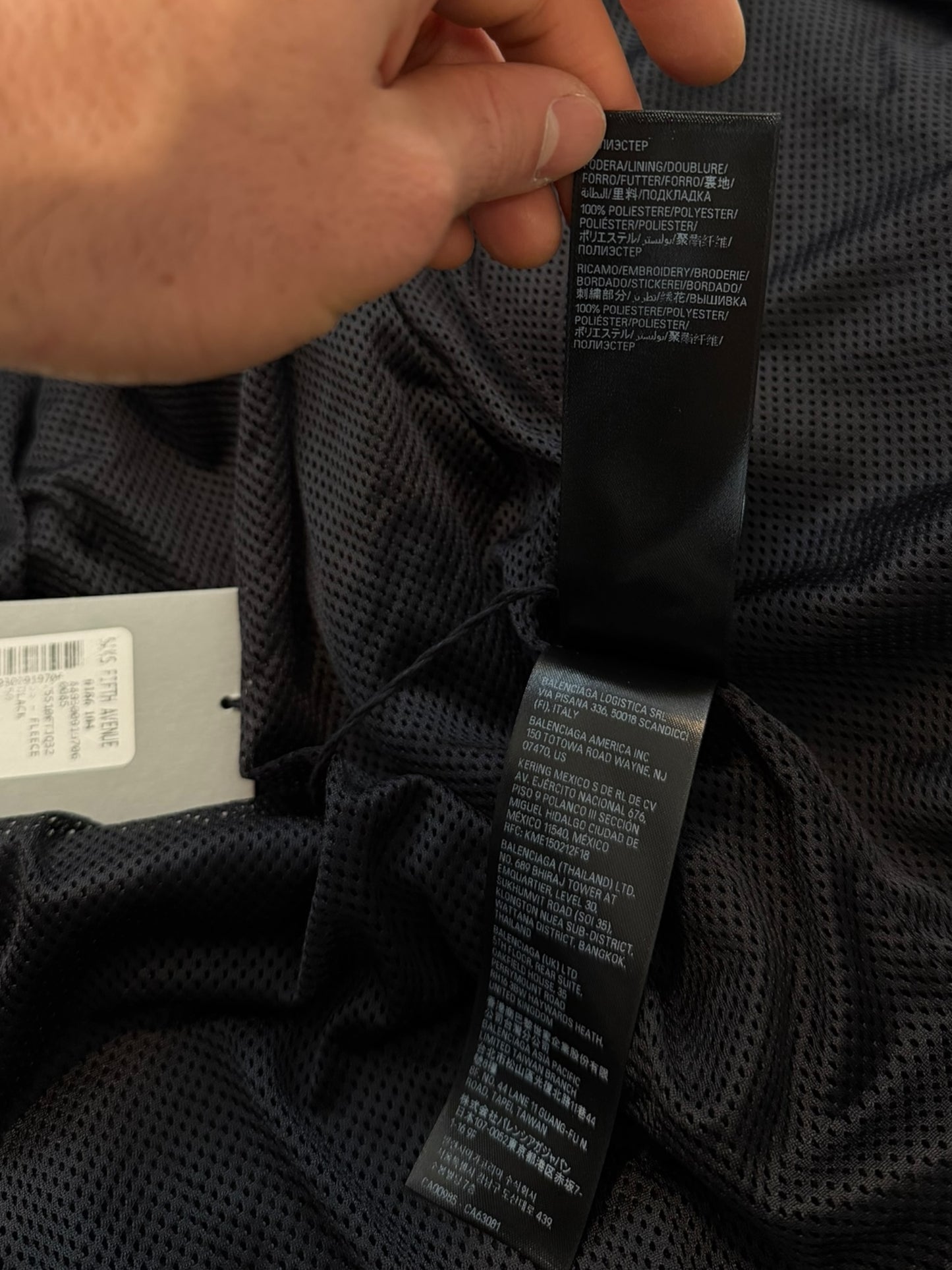 Oversized Fleece Letter Logo Sleeve