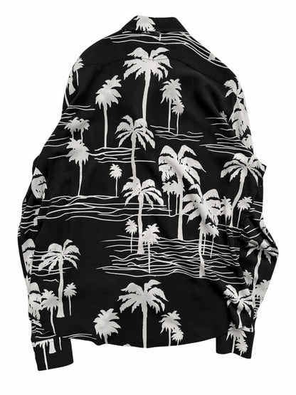 Viscose Palm Tree Long Sleeve Shirt