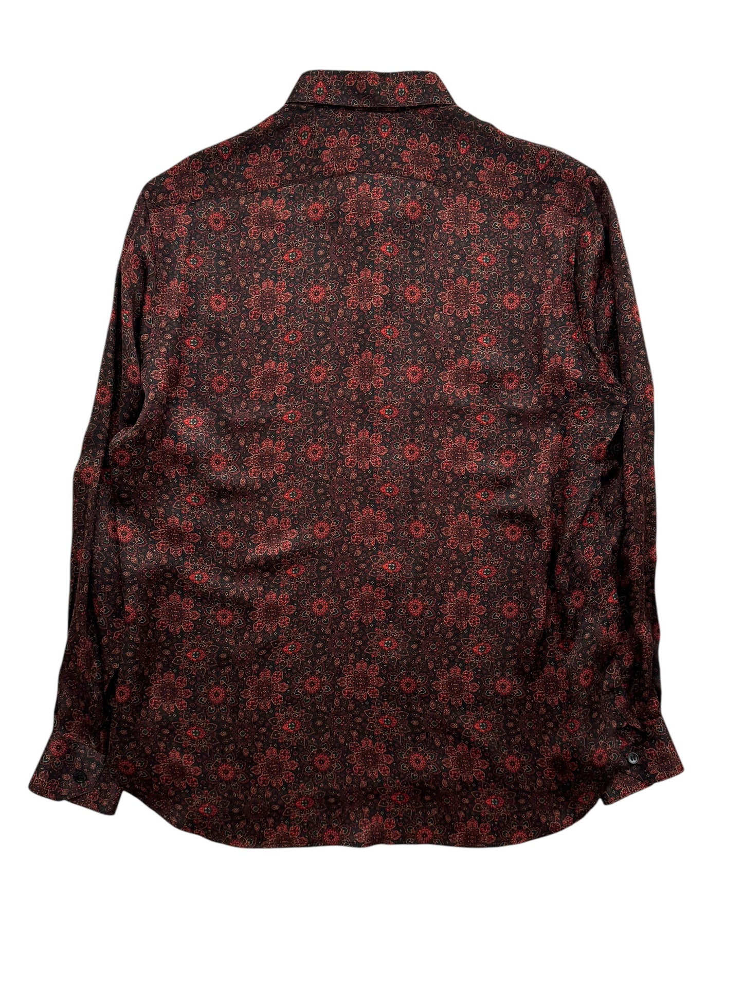 Paisley Silk Red Shirt