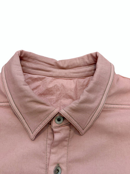 Pink Giacca Faded Denim Over Shirt