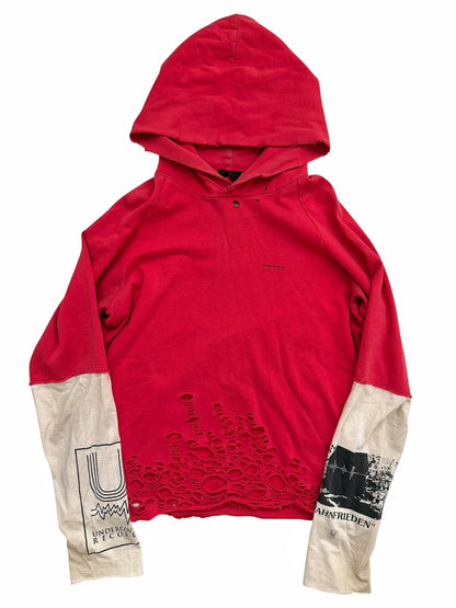2006 “T” Wahnfrieden Klaus Distressed Patchwork Hoodie
