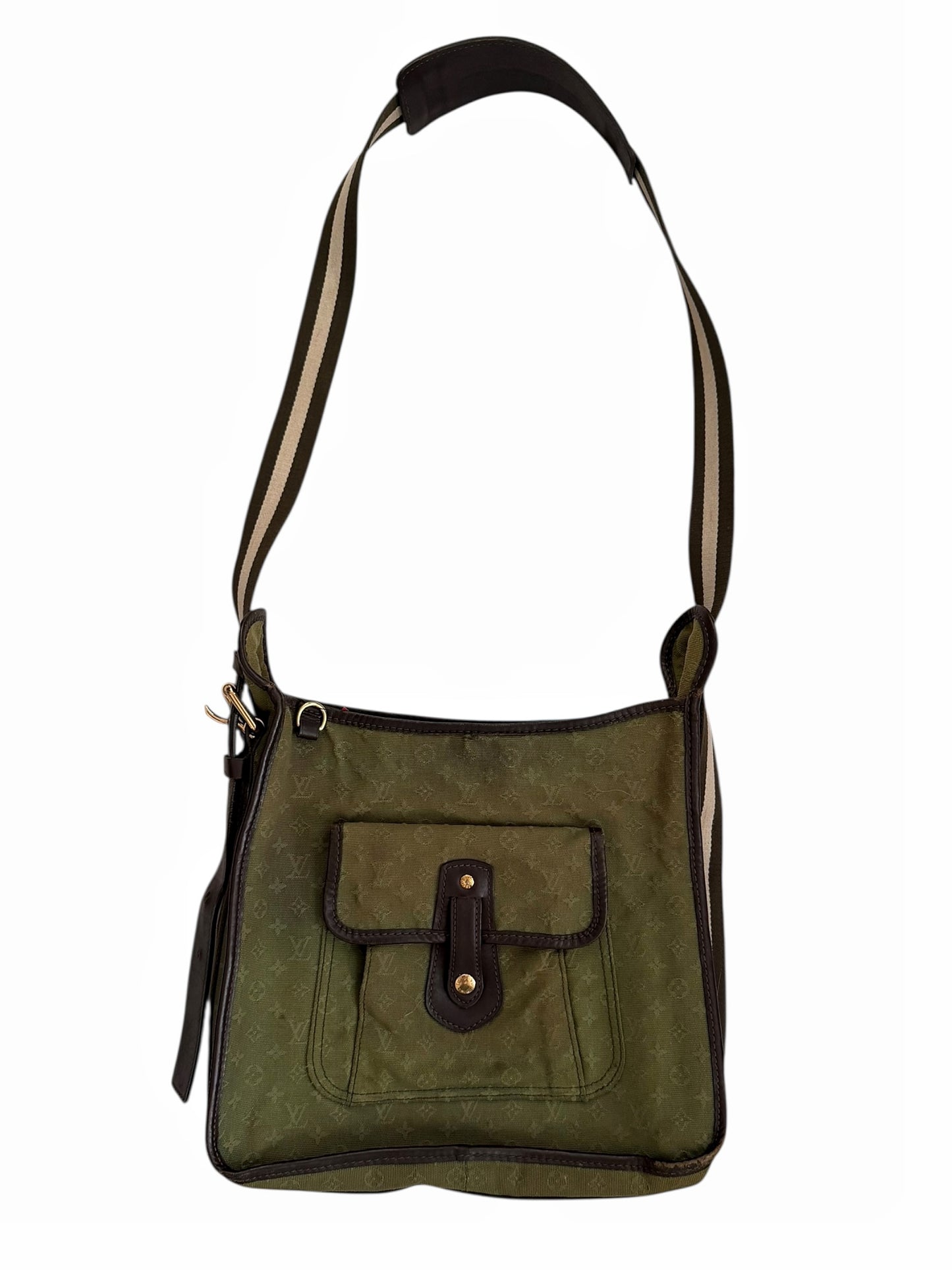 Denim Canvas Monogram Messenger