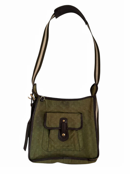 Denim Canvas Monogram Messenger