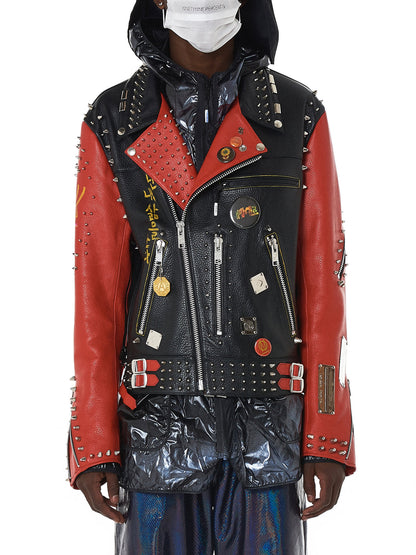 1/1 2018 Hand Customized Leather Punk Hope x Dream Future Jacket