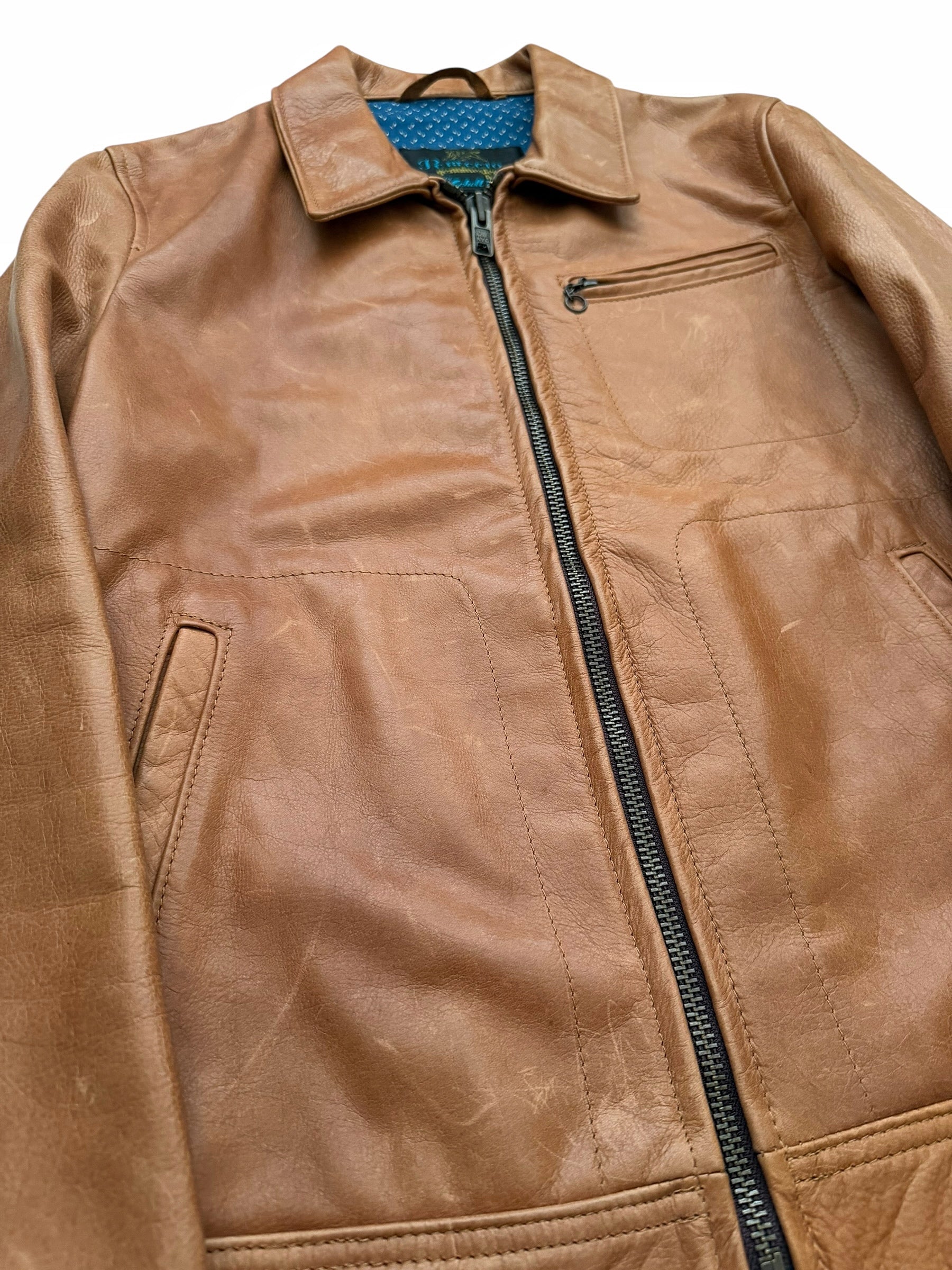 575 Steer Hide Zip Leather Jacket - Archive Reloaded
