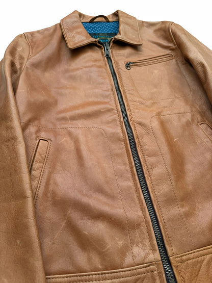 575 Steer Hide Zip Leather Jacket