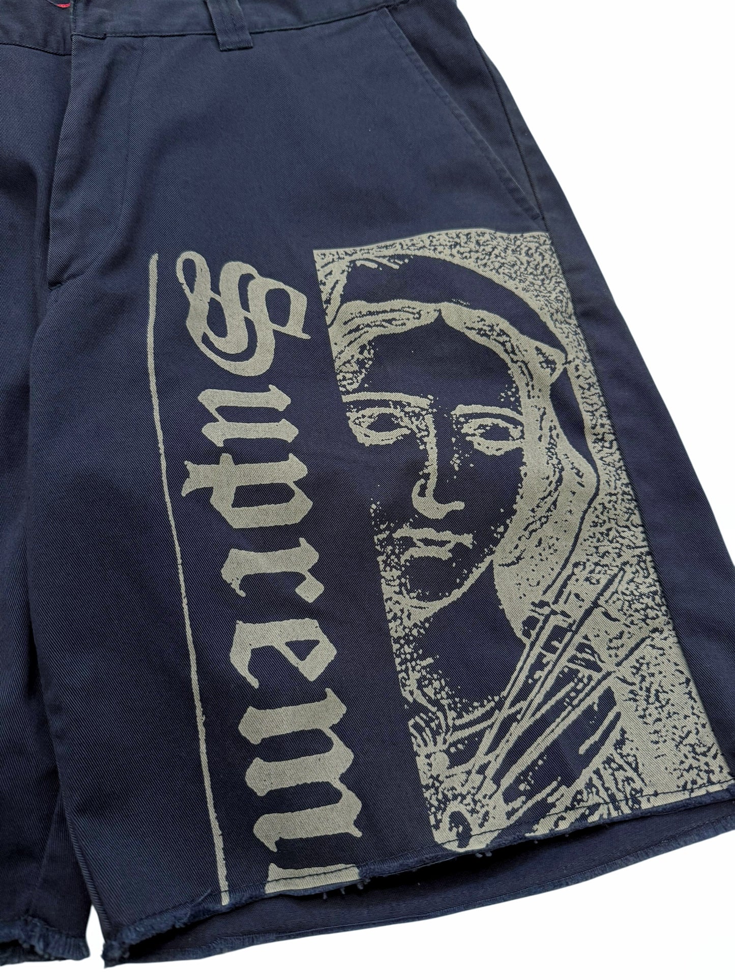 Virgin Mary Crop Work Short