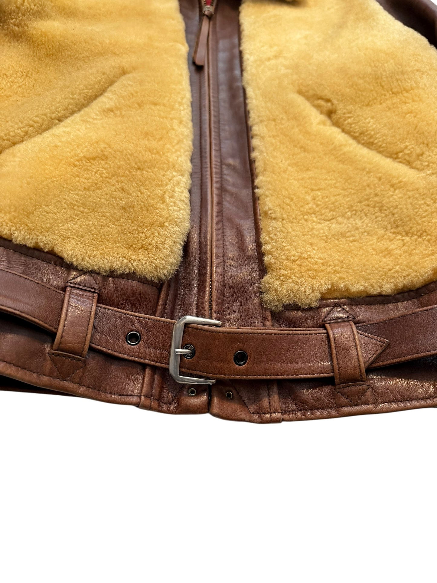 Laskinlamb Horsehide Grizzly Sherpa Re-Edition Jacket 1930’s