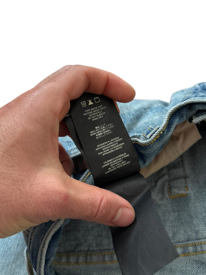 Distressed Holy Water Wash Denim