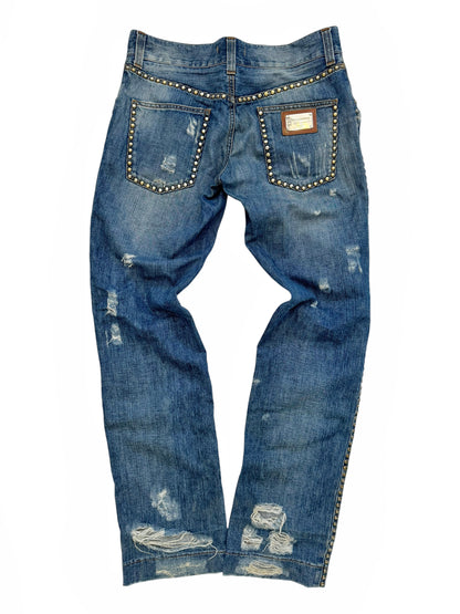 2000’s Runway Studded Thrashed Denims